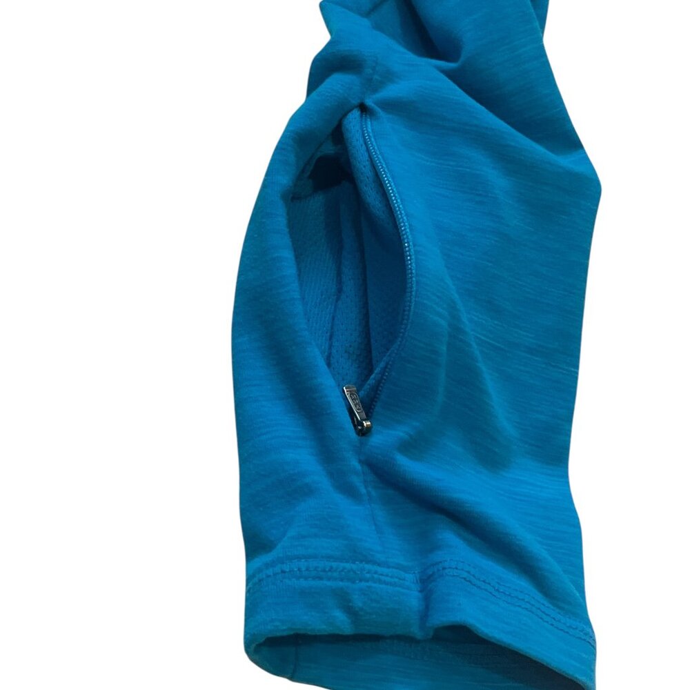 TUFF ATHLETICS Lightweight Zip Up Yoga Jacket Size M Tech Pockets Stretchy - Picture 2 of 10